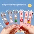 thumbnail image 2 of 1 Set Fixation Clip Punch Gratuit Grande Capacité Métal Portable Rapide Palourde Clip Distributeur Recharge Clips Fournitures à Domicile, 2 of 10
