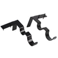 thumbnail image 1 of 2Pcs Double Curtain Rod Bracket Steel 20lb Load Bearing Easy Assembly Curtain Rod Hooks for Home Office Black, 1 of 9