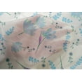 thumbnail image 4 of oneOone Cotton Silk Sky Blue Fabric Leaves & Flower Craft Projects Decor Fabric Printed By The Yard 42 Inch Wide, 4 of 4