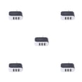 thumbnail image 1 of crativent Wall Charger 3 Port Universal Lightweight Compact USB Power Adapter Phone Charging Cell Cameras MP3 Gift Mobile Black 5Set, 1 of 6