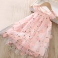 thumbnail image 2 of Yanlir Robe Princesse Imprimée Sans Manches à la Mode pour Fille, Mignonne et Respirante, Robe de Fête, Tenue d'Été à Col Rond pour la Maison des Enfants, Chemise de Nuit et Tenue Décontractée (Rose, 8-9 Ans), 2 of 6