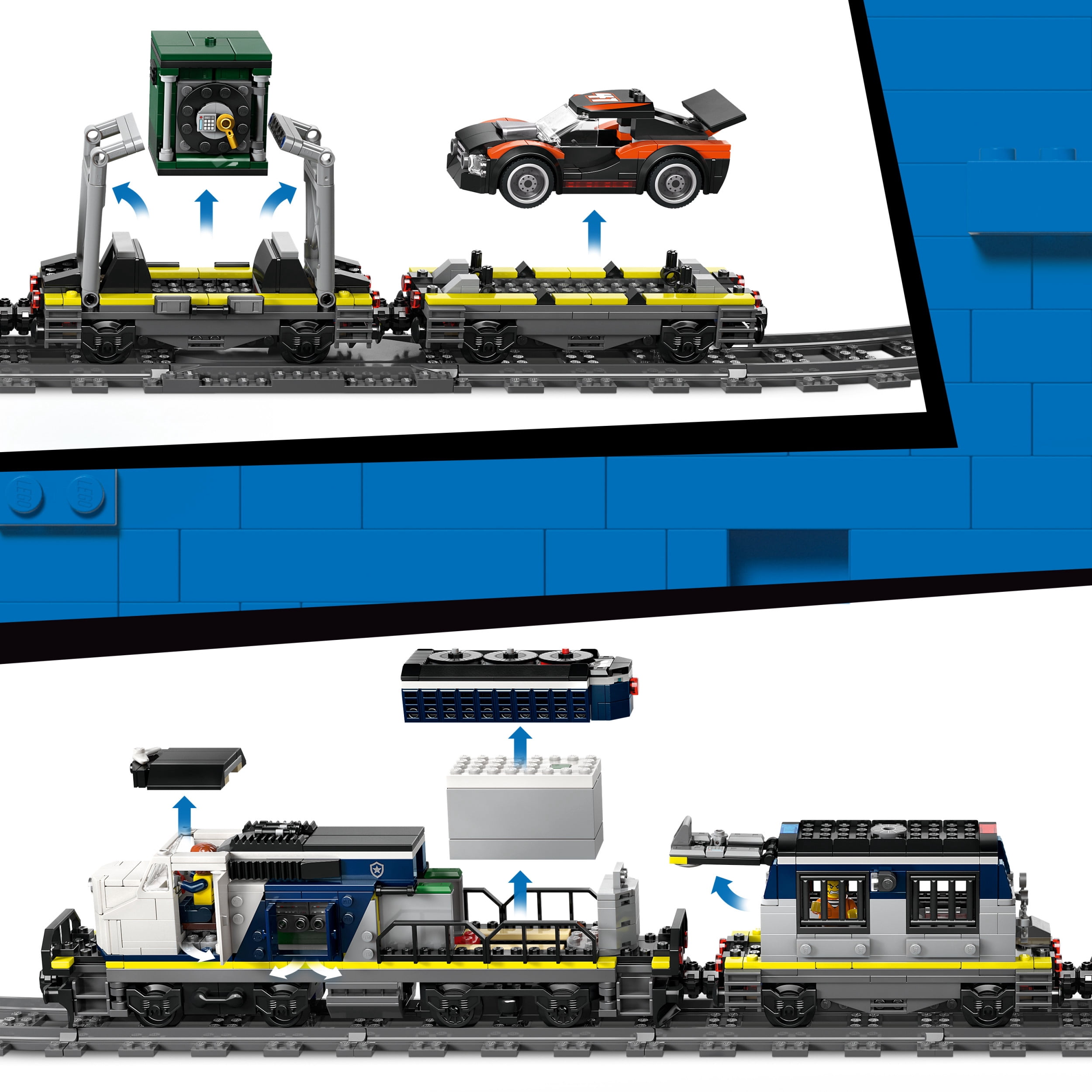 LEGO City Le braquage du train de la police – Ensemble de train 60508