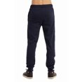 thumbnail image 2 of Men‘s Open Bottom Terry Sweatpants  Elastic Drawstring Waistband  Charcoal Grey S,navy(joggers),XL, 2 of 4