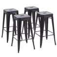 thumbnail image 3 of Mainstays 30 inch Metal Barstools Set of 4 Black Color, 3 of 6