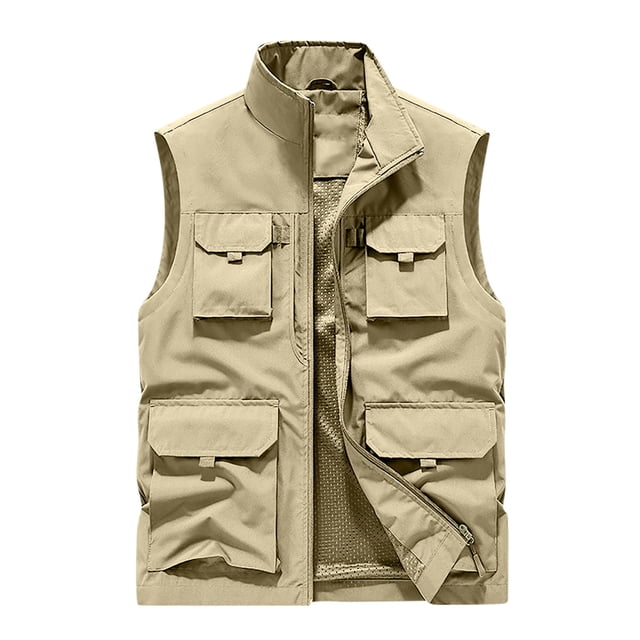 Birdeem Jackets for Men Mens Work Jacket Standing Collar Multiple Pockets Outdoor Photography and Sports Jacket Coat