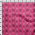 thumbnail image 3 of oneOone Silk Tabby Fabric Spiral & Floral Block Decor Fabric Printed BTY 42 Inch Wide, 3 of 4