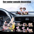 thumbnail image 2 of Car Interior Decoration Cute Couple Action-Figure Auto Dashboard Ornament Lot Y8, 2 of 9