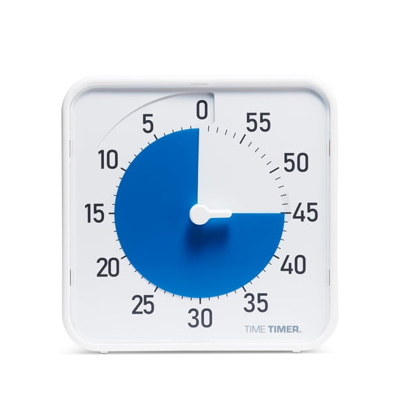 Time Timer Original 8" Visual Countdown Timer – Medium 60-Minute Silent Classroom Visual Timer for SEL, Emotional Regulation, Focus, Calm Transitions, ADHD, Autism –