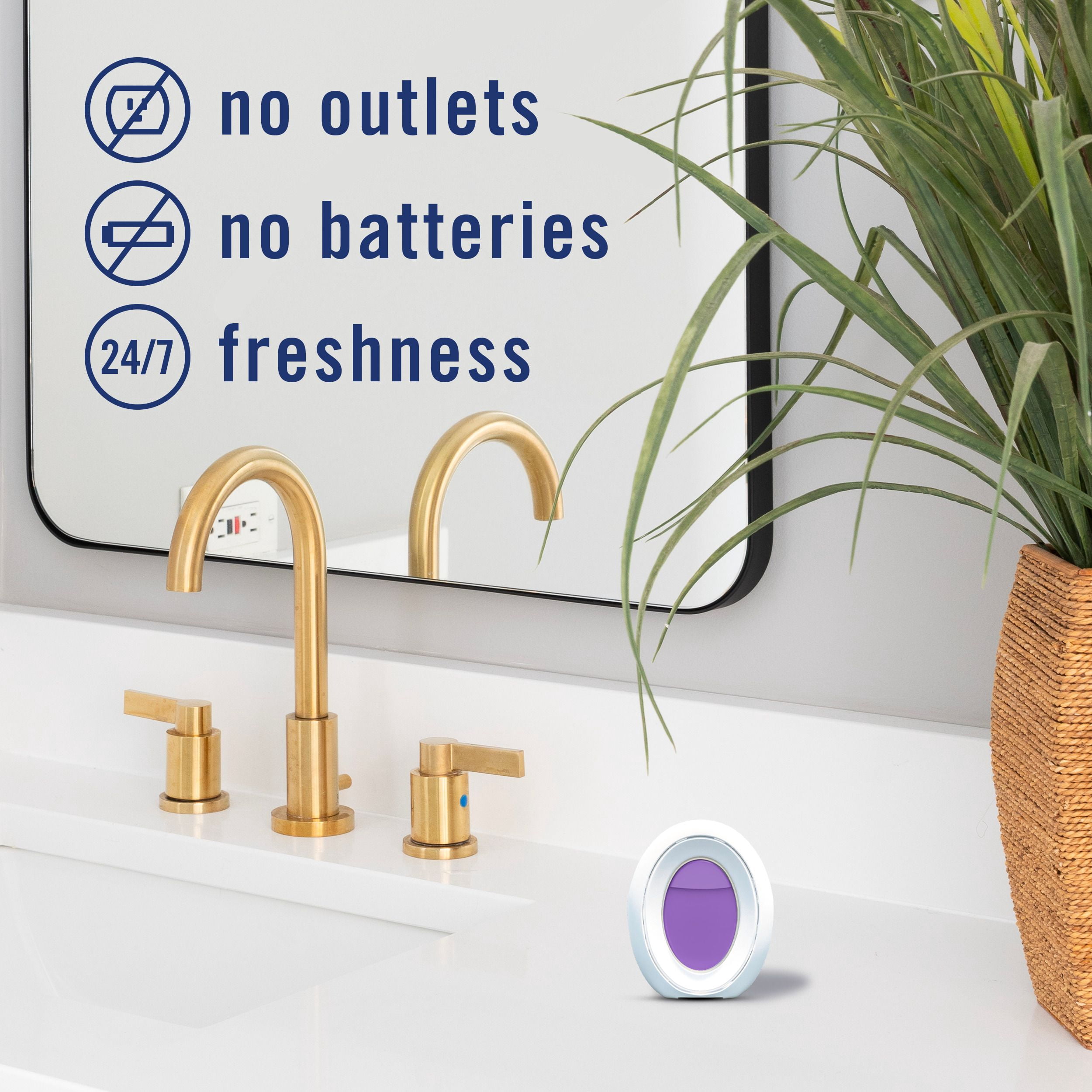 Febreze Bathroom Air Freshener, Odor-Fighting, Gain Moonlight Breeze Scent 1ct