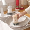 thumbnail image 4 of Brosse Récurante pour Casseroles et Vaisselle avec Distributeur de Savon Intégré et Conception de Rangement Suspendu pour un Nettoyage de Cuisine Efficace, 4 of 5