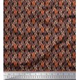 thumbnail image 1 of Soimoi Silk Fabric Leaves Small Print Fabric by Yard 42 Inch Wide, 1 of 3