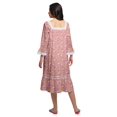thumbnail image 3 of Moomaya Chemise de Nuit Évasée en Coton pour Femmes, 3 of 6