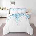 thumbnail image 2 of Erosebridal Cartoon Leaf Bedding King Comforter Set, Rustic Botanical Down Comforter, Eucalyptus Leaves Decor, Breathable, 2 of 8