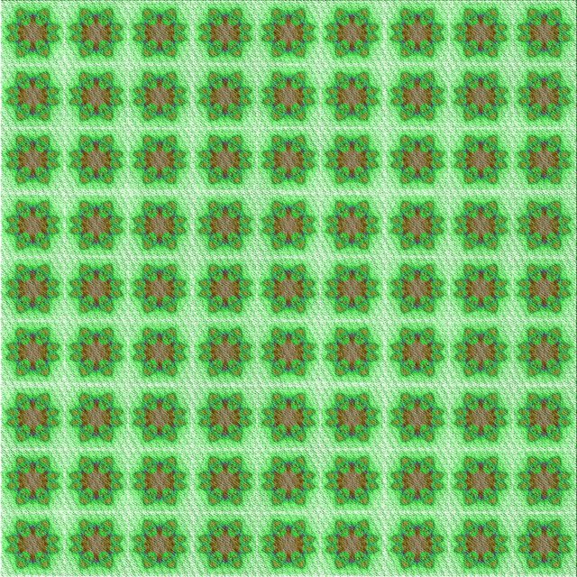 Ahgly Company Machine Washable Indoor Square Transitional Dark Lime Green Area Rugs, 5' Square