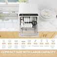 thumbnail image 4 of HOMCOM Countertop Dishwasher,  Dishwasher with Built-in 6L Water Tank White, 4 of 10