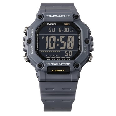 Casio Montre pour Homme Numérique à Quartz avec Bracelet en Résine AE-1600H-8BV 100 m
