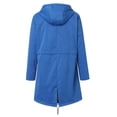 thumbnail image 3 of CEHVOM Manteau de Pluie Uni pour Femmes, Imperméable d'Extérieur à Capuche, Coupe-Vent, Haut, Liquidation, 3 of 3