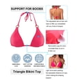 thumbnail image 4 of RELLECIGA Haut de Bikini Triangle pour Femme Maillot de Bain, 4 of 6