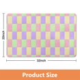 thumbnail image 5 of Machine-Washable Long Bath Mat - Checkered Bathroom Runner Rug, 20x32 inches, Non-Slip, Soft Microfiber, Water-Absorbent., 5 of 5