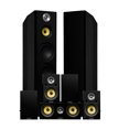 thumbnail image 1 of Fluance Signature HiFi Surround Sound Home Theater 7.0 Channel Speaker System including 3-Way Floorstanding Towers, Center Channel, Surround and Rear Surround Speakers - Black Ash (HF70BR), 1 of 8