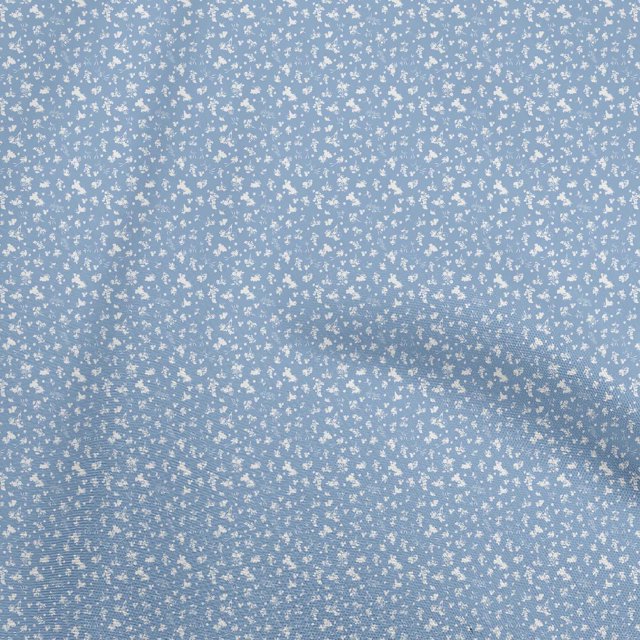 oneOone Polyester Spandex Grayish Blue Fabric Floral Sewing Craft Projects Fabric Prints By Yard 56 Inch Wide