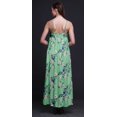 thumbnail image 2 of Bimba Robe Maxi à Bretelles Spaghetti Sans Manches pour Femmes en Rayonne Imprimée d'Oiseaux, Coupe Évasée - Très Petit, 2 of 4
