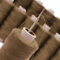 thumbnail image 2 of IBA Indianbeautifulart Polyester Thread Wholesale Sewing Supply Hand Machine Brown Quilting 10 Pcs, 2 of 4