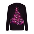 thumbnail image 5 of Jienlioq T-Shirts de Noël Grande Taille Mode pour Femmes à Col Rond à Manches Longues Imprimé Décontracté T-Shirt Blouse Hauts, 5 of 5
