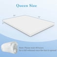 thumbnail image 3 of Costway 3" Gel-Infused Memory Foam Mattress Topper with Removable & Washable Cover Queen, 3 of 8