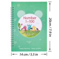 thumbnail image 2 of Estbridg Cahier d'Exercices Réutilisable Rainuré avec Stylos Livres d'Écriture Réutilisables Cahiers de Traçage Lettres Chiffres Mathématiques Maternelle Mots de Vue pour Enfants, 2 of 7