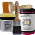 thumbnail image 2 of Retique It Chalk Furniture Paint by Renaissance DIY, 6 Piece Set, 54 Cerise, 32 Ounces, 2 of 13