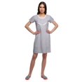 thumbnail image 2 of Moomaya Chemise de Nuit à Manches Courtes Imprimée pour Femmes, Col Rond, en Coton, Vêtement de Nuit, 2 of 5