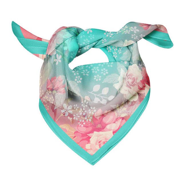 Bimba Womens Square Head Bandanas Summer Neck Wrap Scarf-40 x 80 Inches