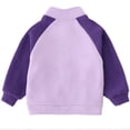 thumbnail image 4 of TZEWGL Full Zip Polar Fleece Jacket For Child Long Sleeve Crew Neck Coat For Kids size 7-8T, 4 of 7