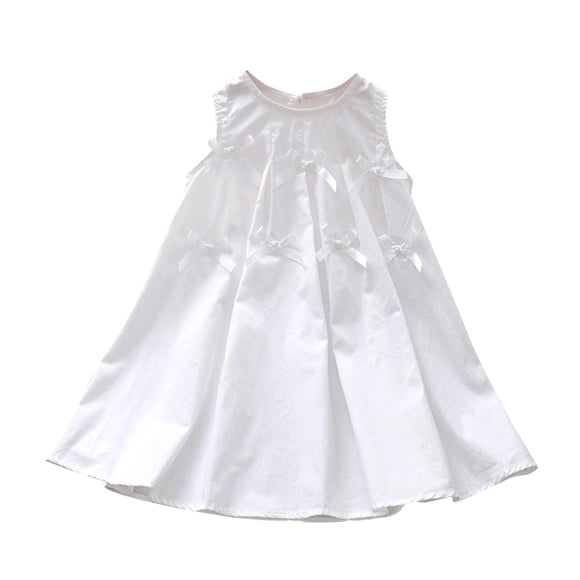 Girls Summer Dress Print Mesh A-Line Princess Dress for Beach Party Cute Clothes
