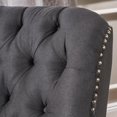 thumbnail image 3 of Cerelia Tufted Dark Charcoal Fabric Recliner, 3 of 8