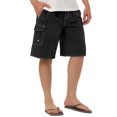 thumbnail image 4 of INSPIRE CHIC Men's Solid Board Shorts Quick Dry Swim Trunks with Elastic Waist & Drawstring 32 Black, 4 of 7
