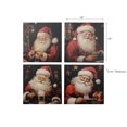 thumbnail image 2 of Canvas Wall Art Santa - Set of 4, 2 of 4
