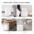 thumbnail image 4 of Binwennn 10 Liter Slim Can With Lid 2.4 Gallon Waste Rectangular Garbage Container For Bathroom Bedroom Kitchen And Size B Bags Small Bag with Drawstring Superhuman Bags G Paper Bag Reusable Bags, 4 of 7