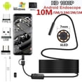 thumbnail image 1 of AMERTEER Caméra d'Inspection Étanche pour Endoscope 1-10M 7mm 6LED pour Téléphone Android, 1 of 14