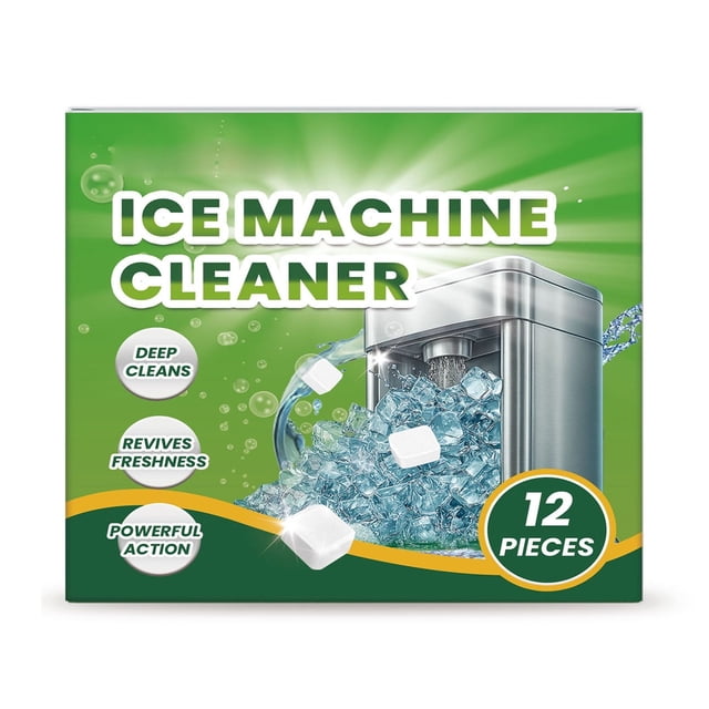 Pcksrro Home Cleaning Products Deal!High-efficiency Ice Maker Cleaning Tablets Scale And Odor Extend The Service Life Of The Ice Maker And Ensure The Tasting Ice Cubes