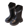 thumbnail image 2 of Elvqul Girls Boots,Shoes for Girls,Winter Zipper Riding Boots Fleece Faux Leather Size 10 Girls, 2 of 7