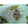 thumbnail image 4 of oneOone Cotton Silk Fabric Leaves|Bird & Floral Block Decor Fabric Printed BTY 42 Inch Wide, 4 of 4