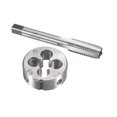 thumbnail image 1 of Unique Bargains M12 x 1.75mm Metric Tap and Die Set Machine Thread Tap with Round Die, 1 of 6