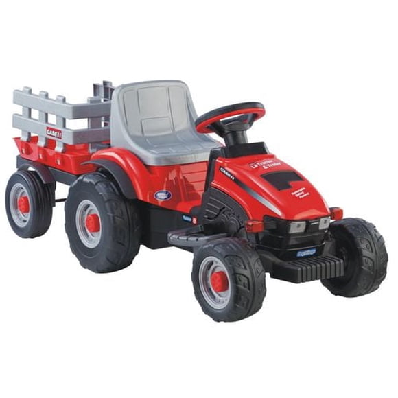 Véhicule porteur P’tit Tracteur & Remorque CASE IH de Peg Perego