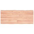 thumbnail image 1 of vidaXL Table Top Light Brown 140x60x(2-6)cm Treated Solid Wood Live Edge, 1 of 7