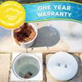 thumbnail image 3 of Swimming Pool Skimmer Replacement Basket with Handle, 4 Pack - Above Ground Pool Thru-Wall Skimmer Baskets, 3 of 6
