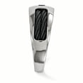 thumbnail image 1 of Edward Mirell Titanium Cable & Spinel w/Sterling Silver Bezel 8mm Band Size 13, 1 of 4