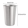 thumbnail image 3 of Chmadoxn Cups Drinking Mug 350ml Stainless Steel Cup Camping Party Tumbler Coffee Beer Stainless Steel Cup, 3 of 9