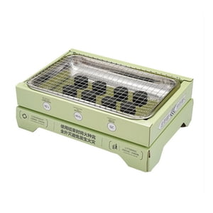 Yingyy Big Chaleur jetable BBQ Prêt à griller le charbon de bois est pour les fêtes et le camping jetable barbecue four